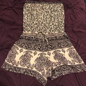 Printed romper